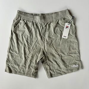 Men’s Gray Fila Athletic Jersey Shorts L